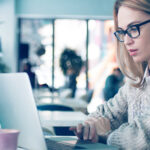 Girl doing security monitoring